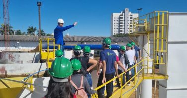 Estudantes do Instituto Federal de Mato Grosso visitam instalações da Águas de Primavera por meio do Programa Portas Abertas