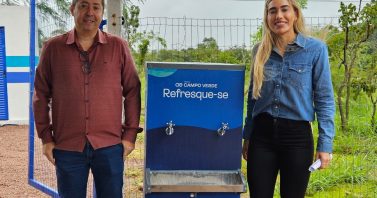 Bebedouros ampliam acesso à água tratada em espaços públicos de Campo Verde