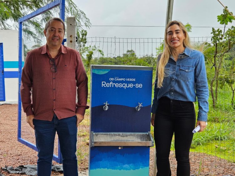 Bebedouros ampliam acesso à água tratada em espaços públicos de Campo Verde