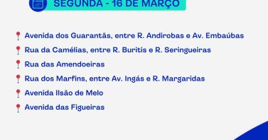 Obras de Saneamento em Andamento 16/03