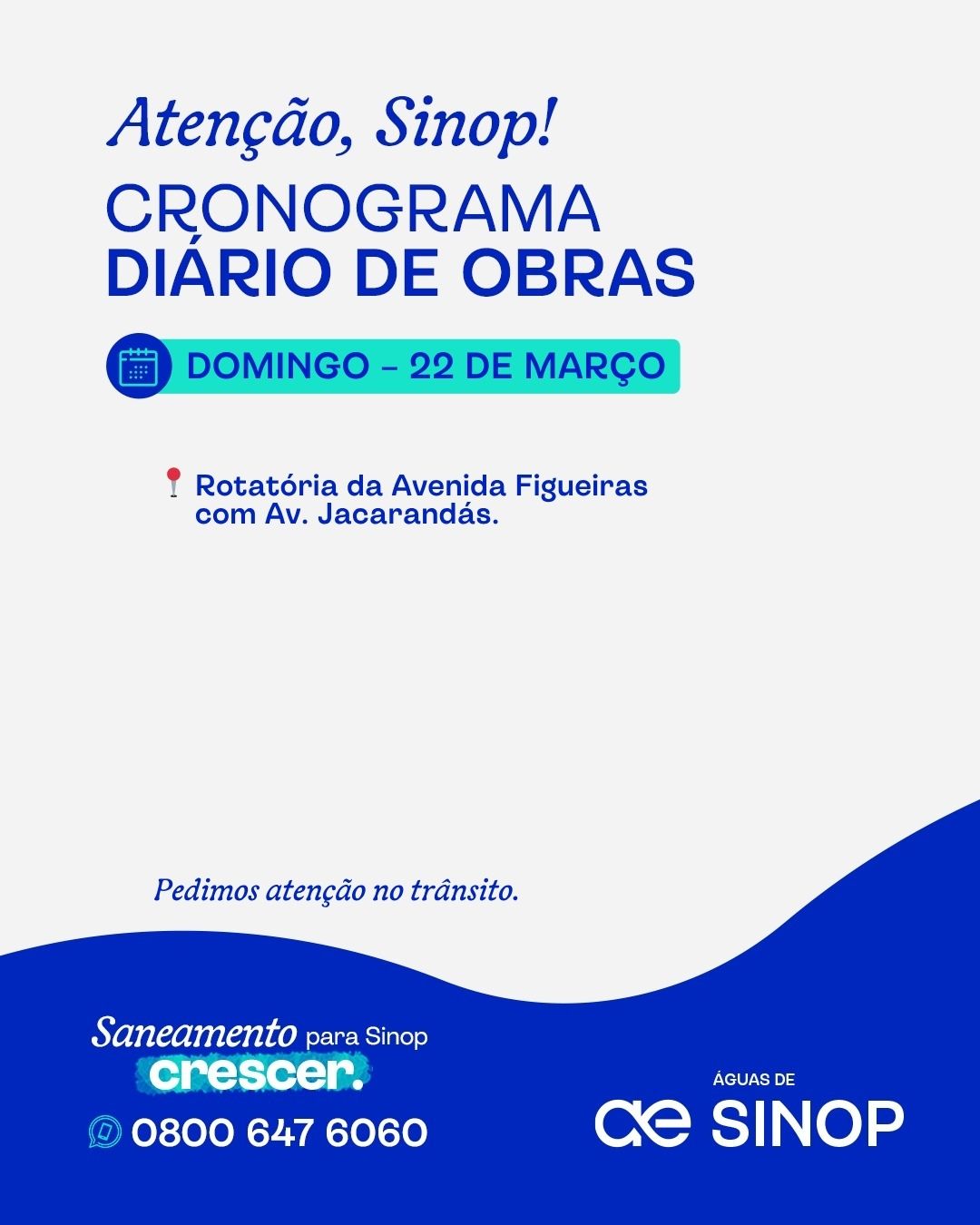 Obras de Saneamento em Andamento 22/03