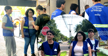 “A implantação da rede do esgoto quebra o ciclo de transmissão de doenças”: Moradores recebem visita da Águas de Sorriso para aviso sobre cronograma de obras
