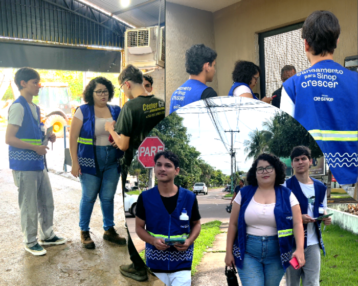 “A implantação da rede do esgoto quebra o ciclo de transmissão de doenças”: Moradores recebem visita da Águas de Sorriso para aviso sobre cronograma de obras